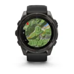 Montre Garmin Fenix 8 Amoled Sapphire Titane Carbone Grey DLC Connectée Bracelet Caoutchouc 51MM