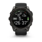 Montre Garmin Fenix 8 Amoled Sapphire Titane Carbone Grey DLC Connectée Bracelet Caoutchouc 51MM