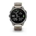 Montre Garmin Fenix 8 Amoled Sapphire Titanium Connectée Bracelet Acier 47MM