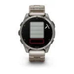 Montre Garmin Fenix 8 Amoled Sapphire Titanium Connectée Bracelet Acier 47MM