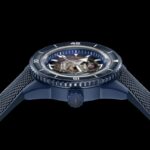 Montre Rado Captain Cook Auto High Tech Ceramic Skeleton Cadran Bleu Bracelet Caoutchouc 43MM