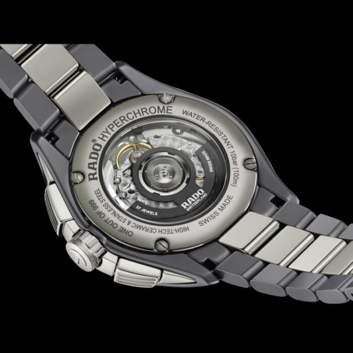 Montre Rado HyperChrome Chronograph Auto Cadran Gris Bracelet Céramique 45MM