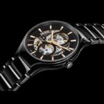 Montre Rado True Round Open Auto Cadran Noir Bracelet Céramique 40MM