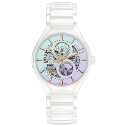 Rado True Round Open Heart Limited Edition Auto Watch Ceramic Bracelet 40MM