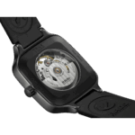 Montre Rado True Square Skeleton Auto Bracelet Caoutchouc 38MM