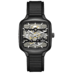 Montre Rado True Square Skeleton Auto Bracelet Caoutchouc 38MM