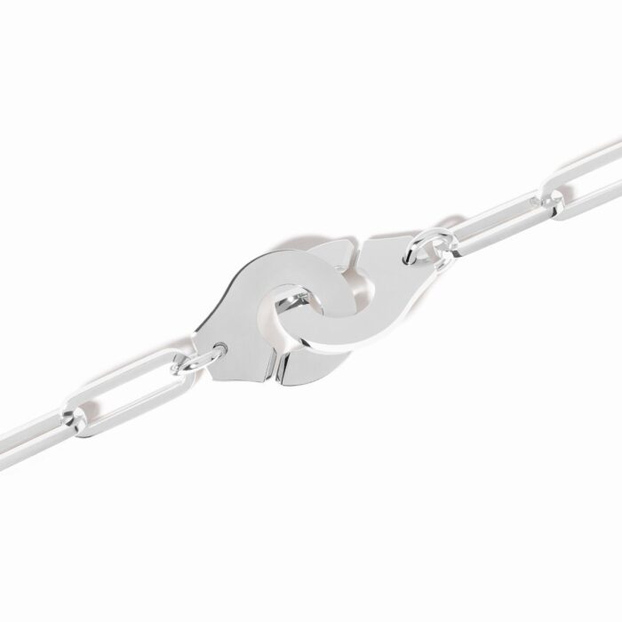 Bracelet Dinh Van Menottes sur Chaîne Grand Modèle 22cm Platine Bracelet Dinh Van Menottes sur Chaîne Grand Modèle 22cm Platine