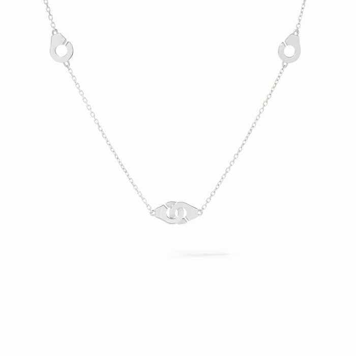 Collier Dinh Van Menottes R5 Or Blanc