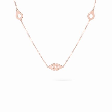 Collier Dinh Van Menottes R5 Or Rose