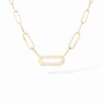 Collier Dinh Van Maillon Petit Modèle Diamants Or Jaune