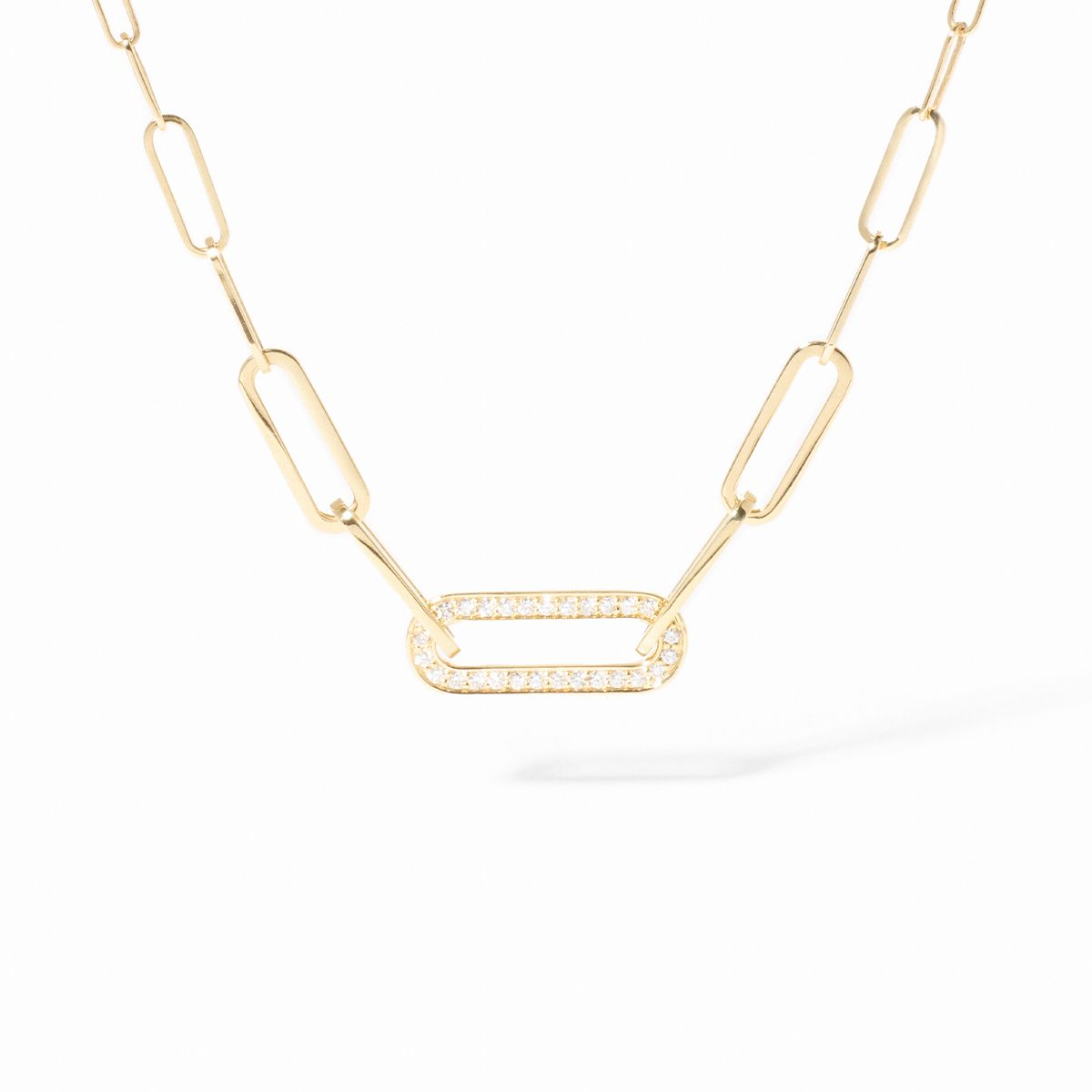 Collier Dinh Van Maillon Petit Modèle Diamants Or Jaune