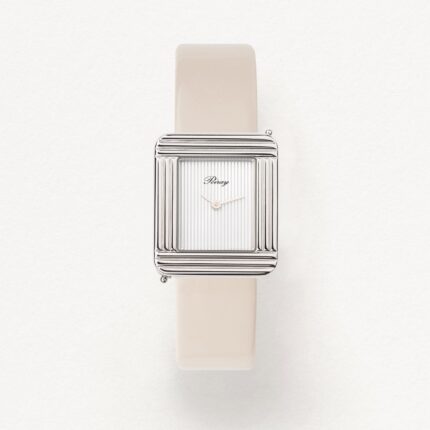 Bracelet Montre Poiray Cuir Veau Vernis Sand