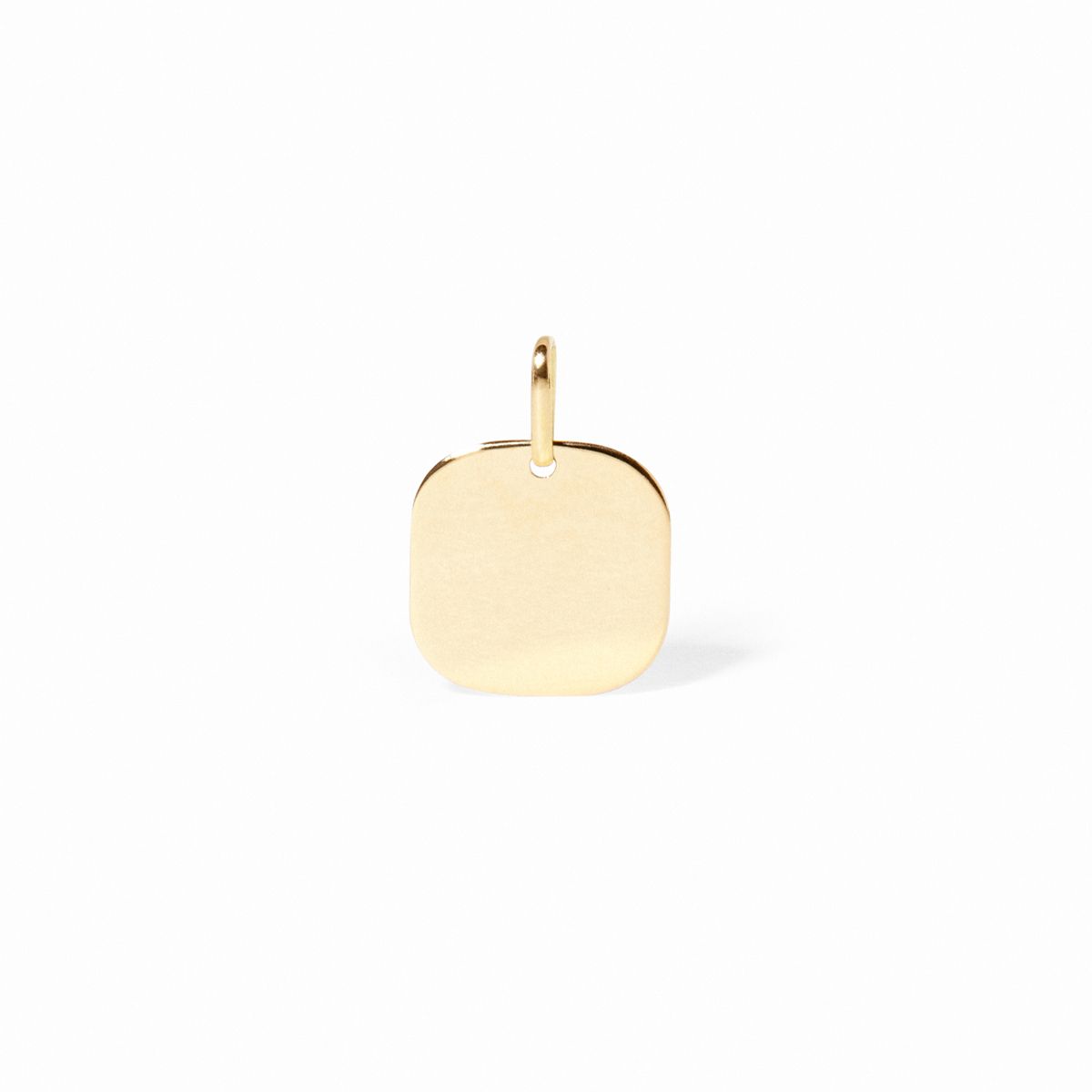 Pendant Dinh Van Plaque Carrée 12MM Yellow Gold