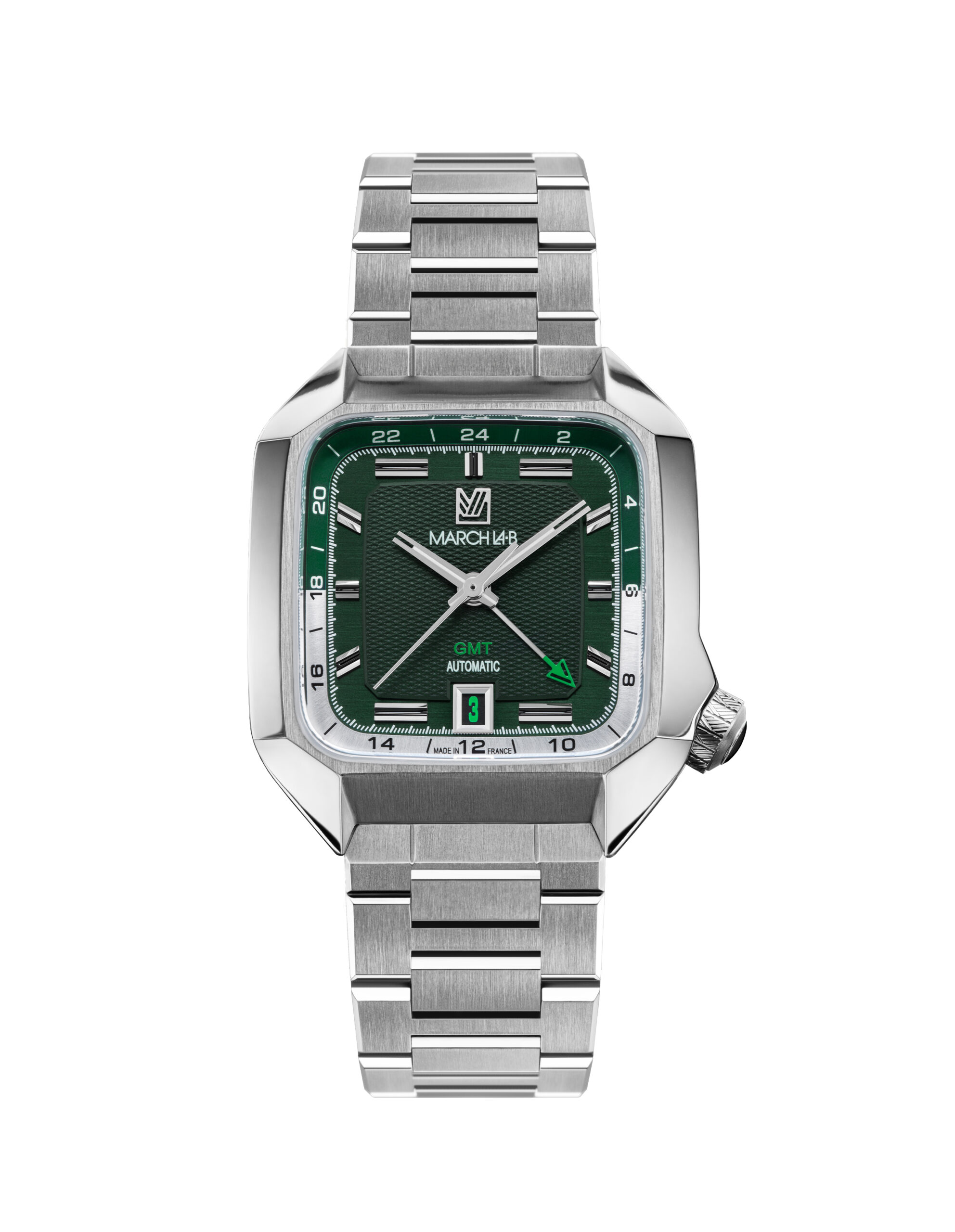 Montre MARCH LA.B AM2 GMT Auto Grall Cadran Vert