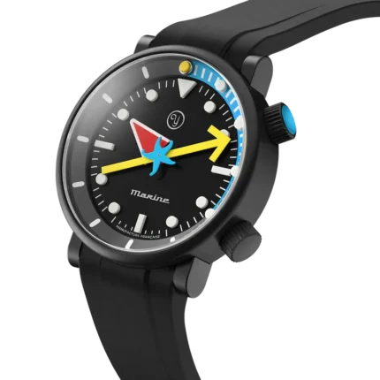 Montre Yema X Alain Silberstein Limited Edition CMM.20 Auto Cadran Noir Bracelet Caoutchouc 40MM