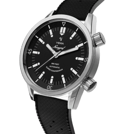 Montre Yema Navygraf Super Compressor Auto Cadran Noir Bracelet Acier