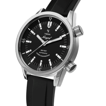 Montre Yema Navygraf Super Compressor Auto Cadran Noir Bracelet Acier