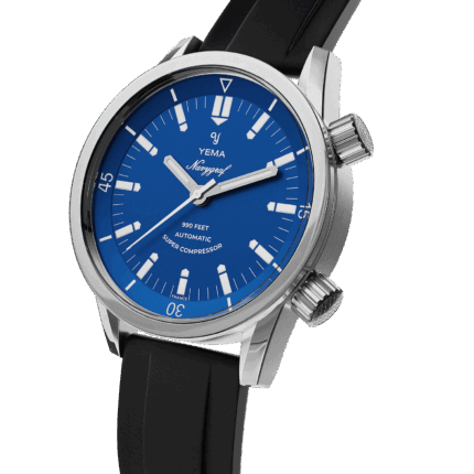 Montre Yema Navygraf Super Compressor Auto Cadran Bleu