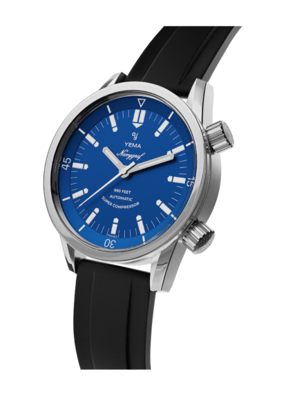 Montre Yema Navygraf Super Compressor Auto Cadran Bleu