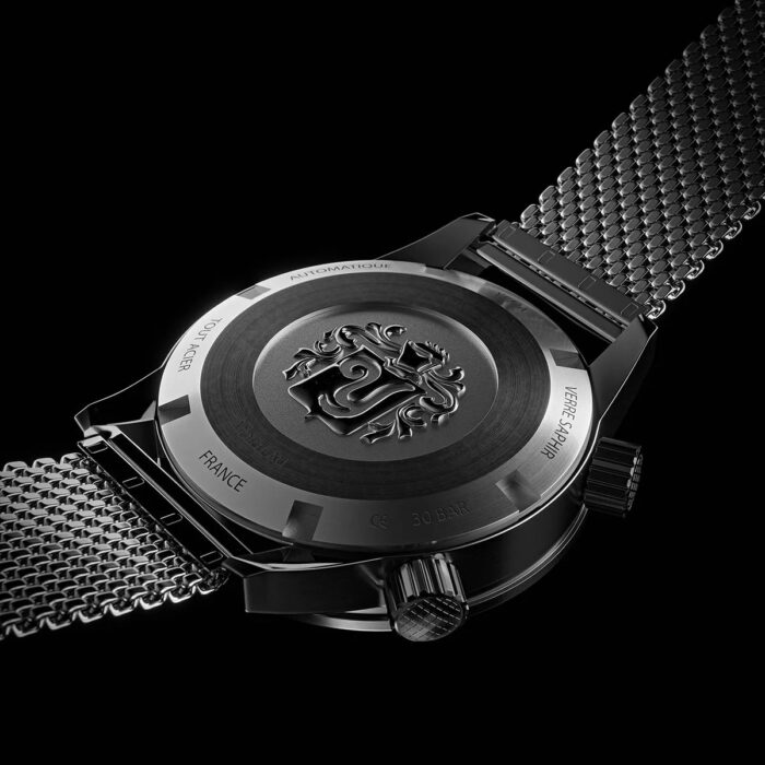 Montre Yema Navygraf Super Compressor Auto Cadran Noir Bracelet Acier