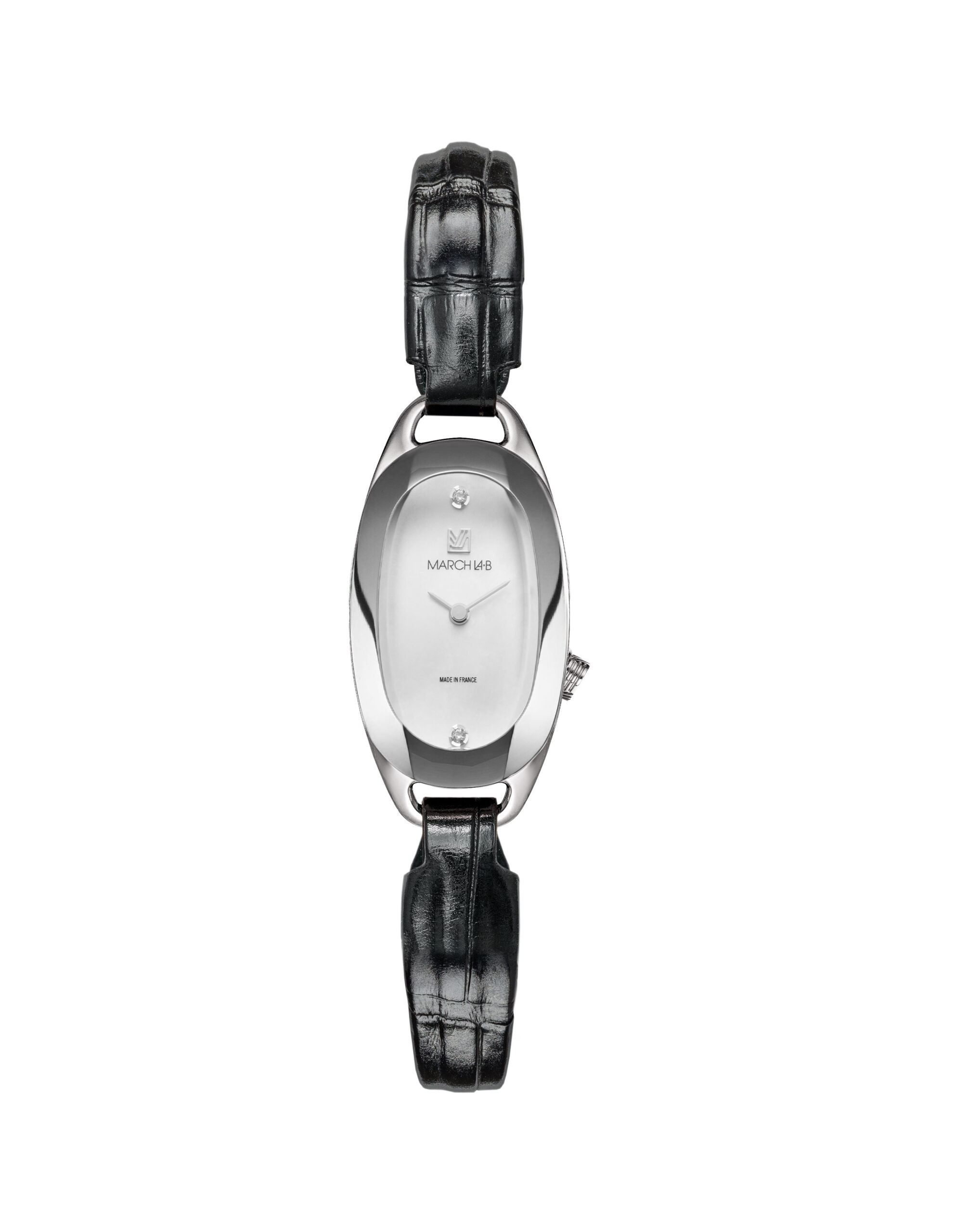 MARCH LA.B Oblong Quartz Watch Mother-of-Pearl Dial