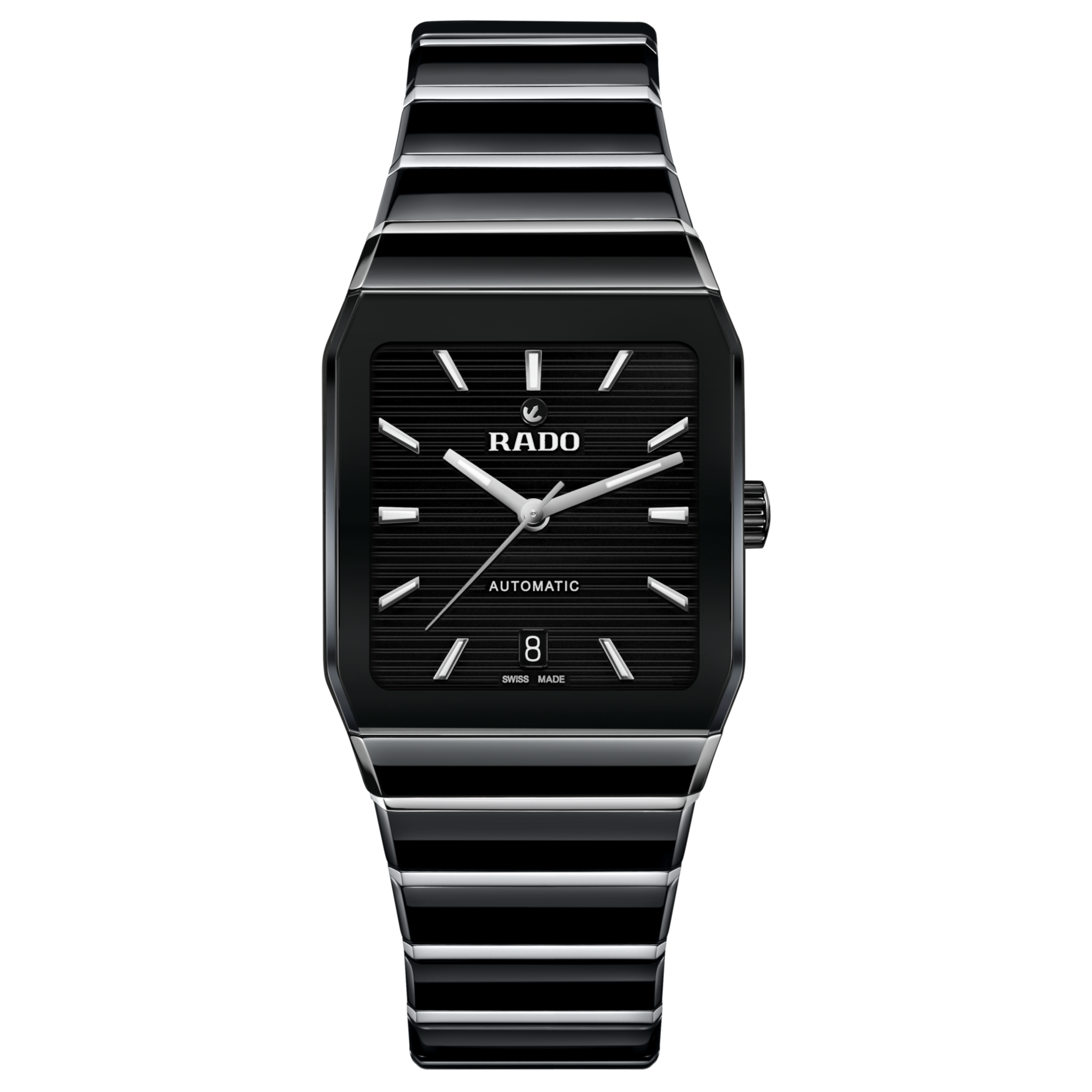 Rado Anatom Automatic Watch Black Dial Ceramic Bracelet