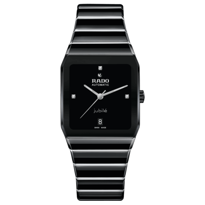 Montre Rado Anatom Diamonds Automatic Cadran Noir Bracelet Ceramique