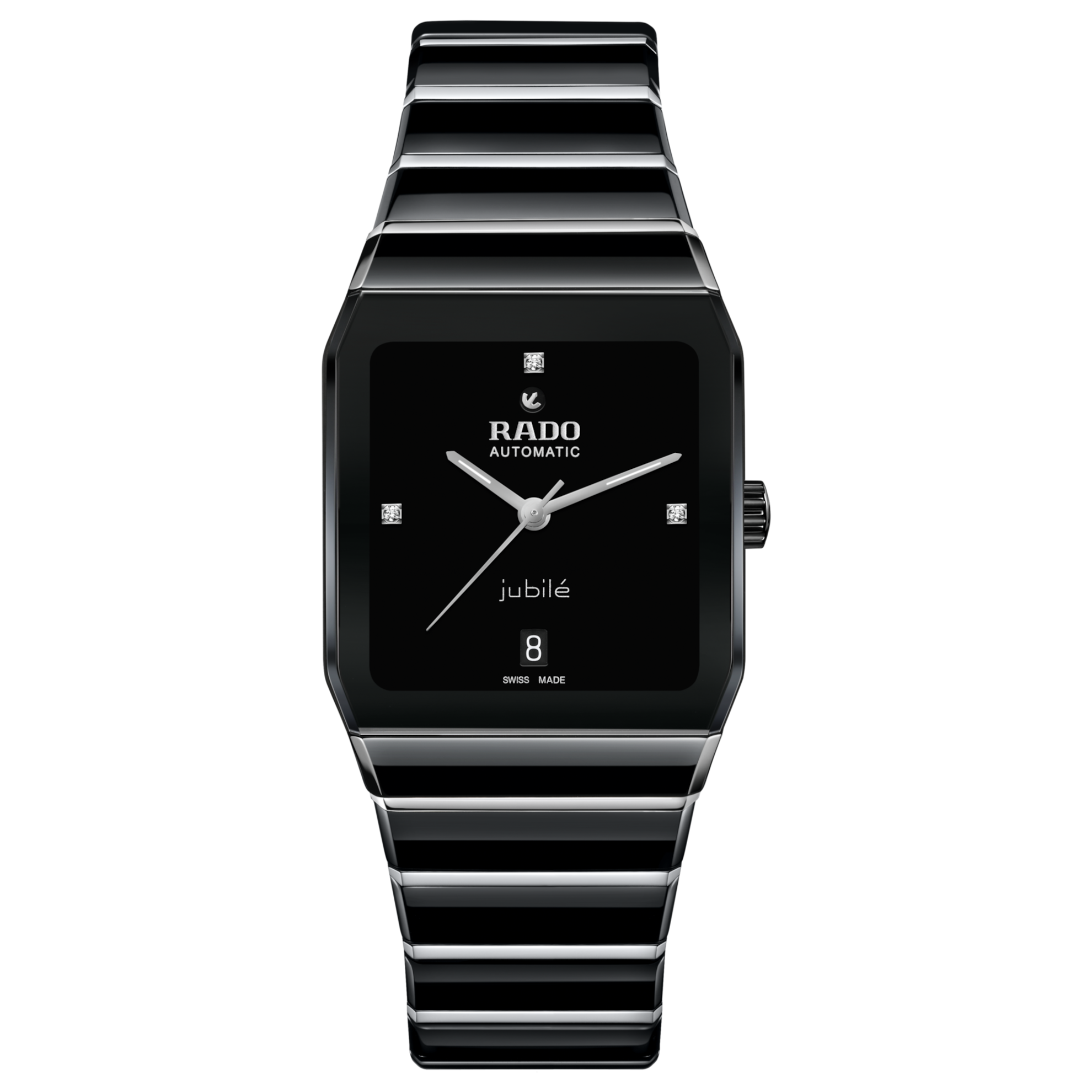 Rado Anatom Diamonds Automatic Watch Black Dial Ceramic Bracelet
