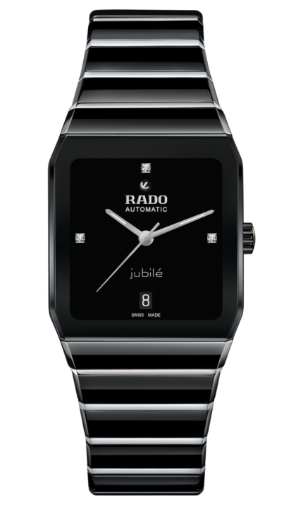 Rado Anatom Diamonds Automatic Watch Black Dial Ceramic Bracelet