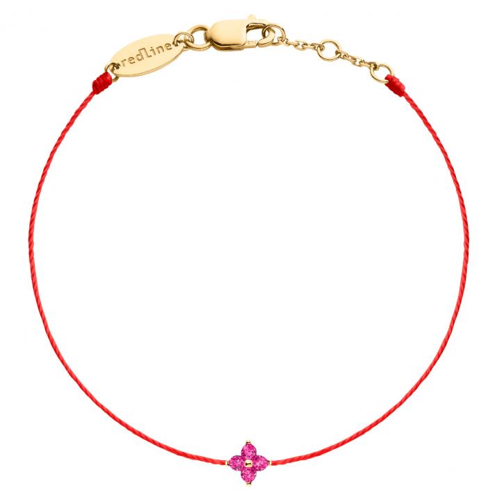 Redline Shiny Ruby Gold Thread Bracelet