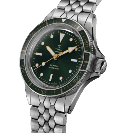 Montre Yema Superman Gilt CMM.10 Auto Cadran Vert Bracelet Acier 39MM