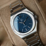 Montre Yema Wristmaster Slim CMM.10 Auto Cadran Bleu Bracelet Acier 39MM