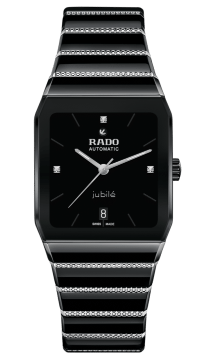 Montre Rado Anatom Diamonds Automatic Cadran Noir Bracelet Ceramique