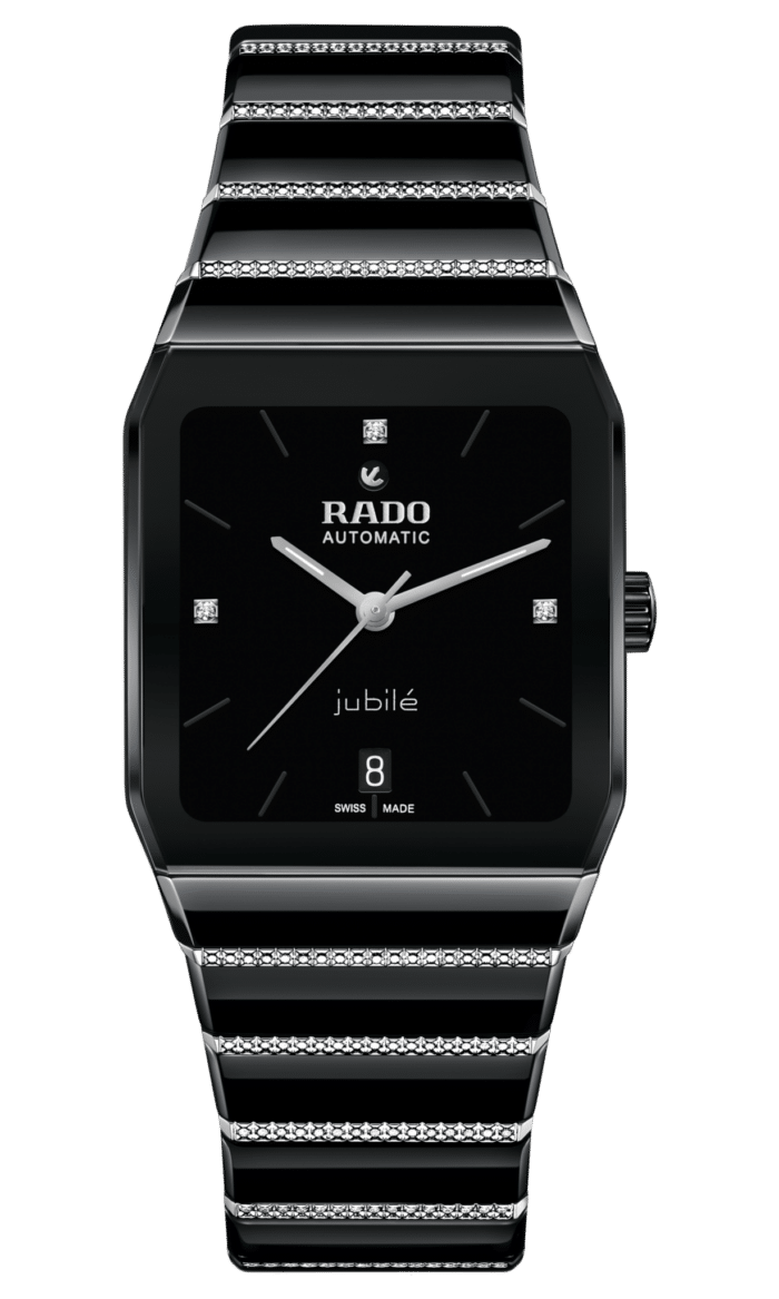 Montre Rado Anatom Diamonds Automatic Cadran Noir Bracelet Ceramique