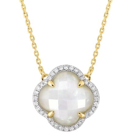 Morganne Bello Victoria Ethiopian Opal &amp; Yellow Gold Diamond Necklace