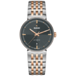 Montre Rado Florence Auto Cadran Noir Gris Bracelet Acier 39MM