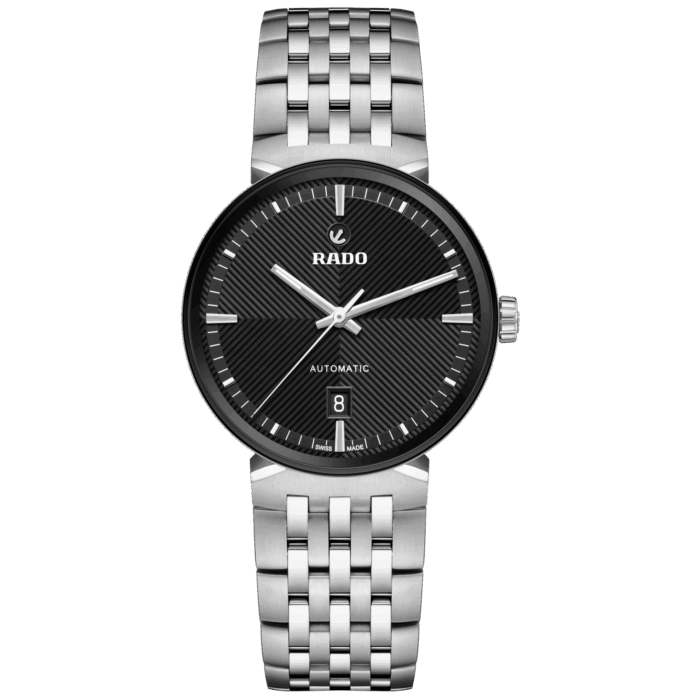 Montre Rado Florence Auto Cadran Noir Bracelet Acier 39MM