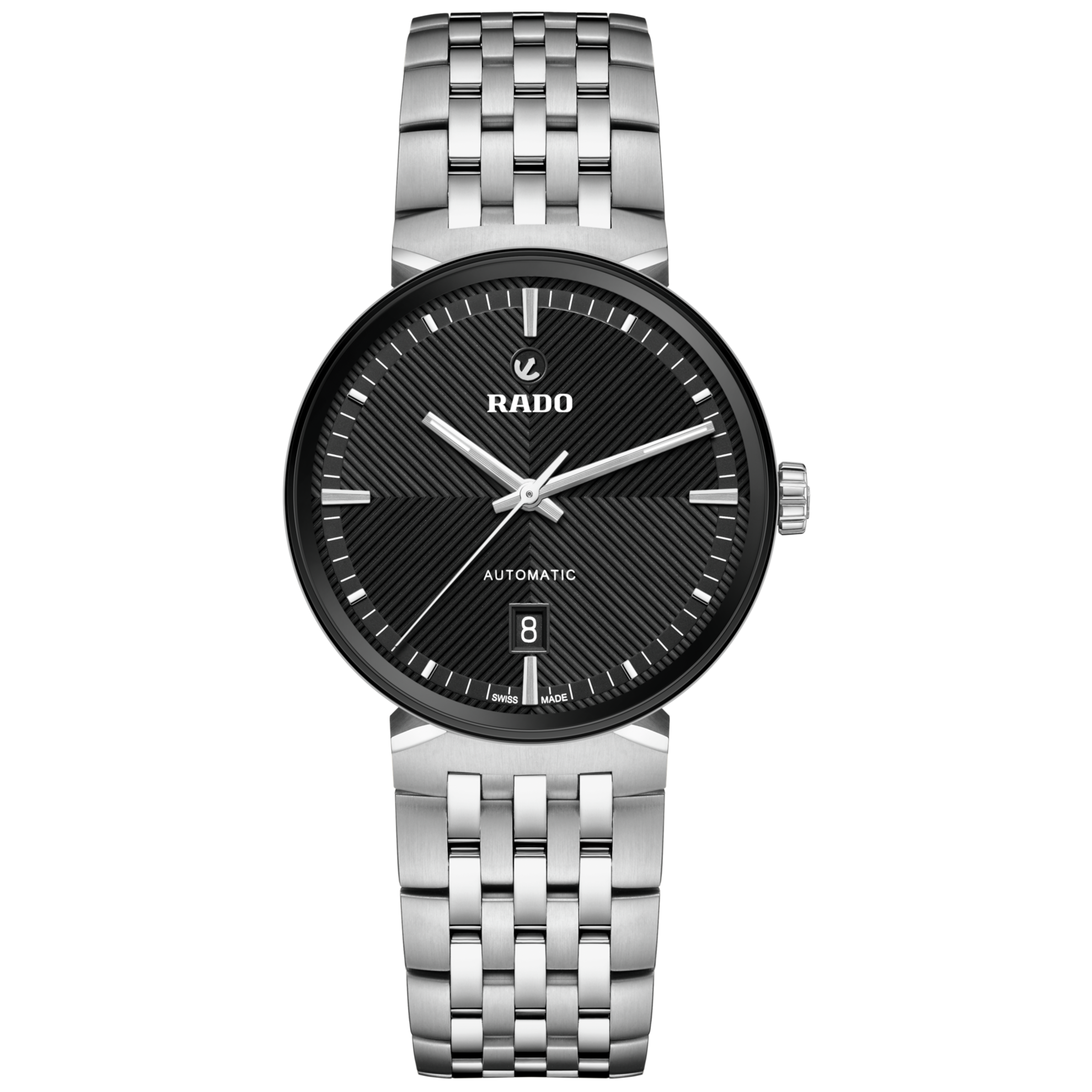 Montre Rado Florence Auto Cadran Noir Bracelet Acier 39MM