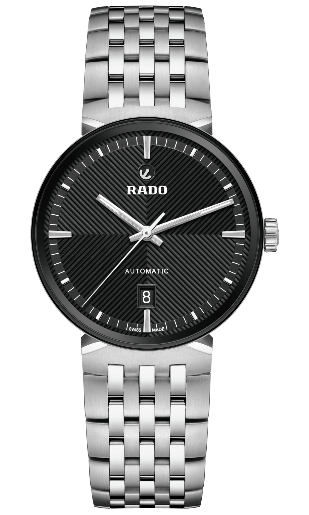 Montre Rado Florence Auto Cadran Noir Bracelet Acier 39MM