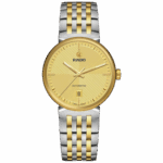 Montre Rado Florence Auto Cadran Doré Gris Bracelet Acier 39MM