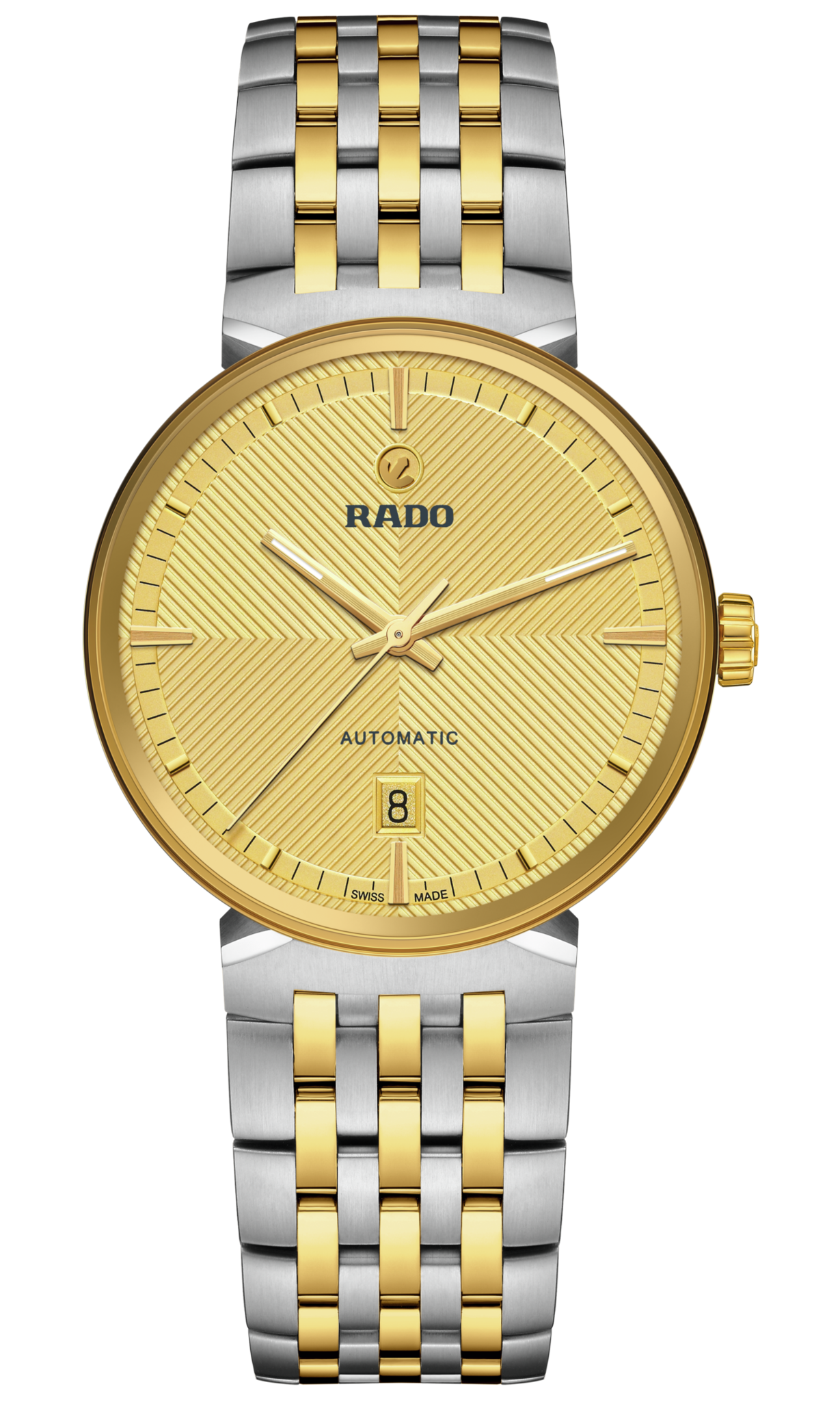 Rado Florence Auto Gray Gold Dial 39MM Steel Bracelet Watch