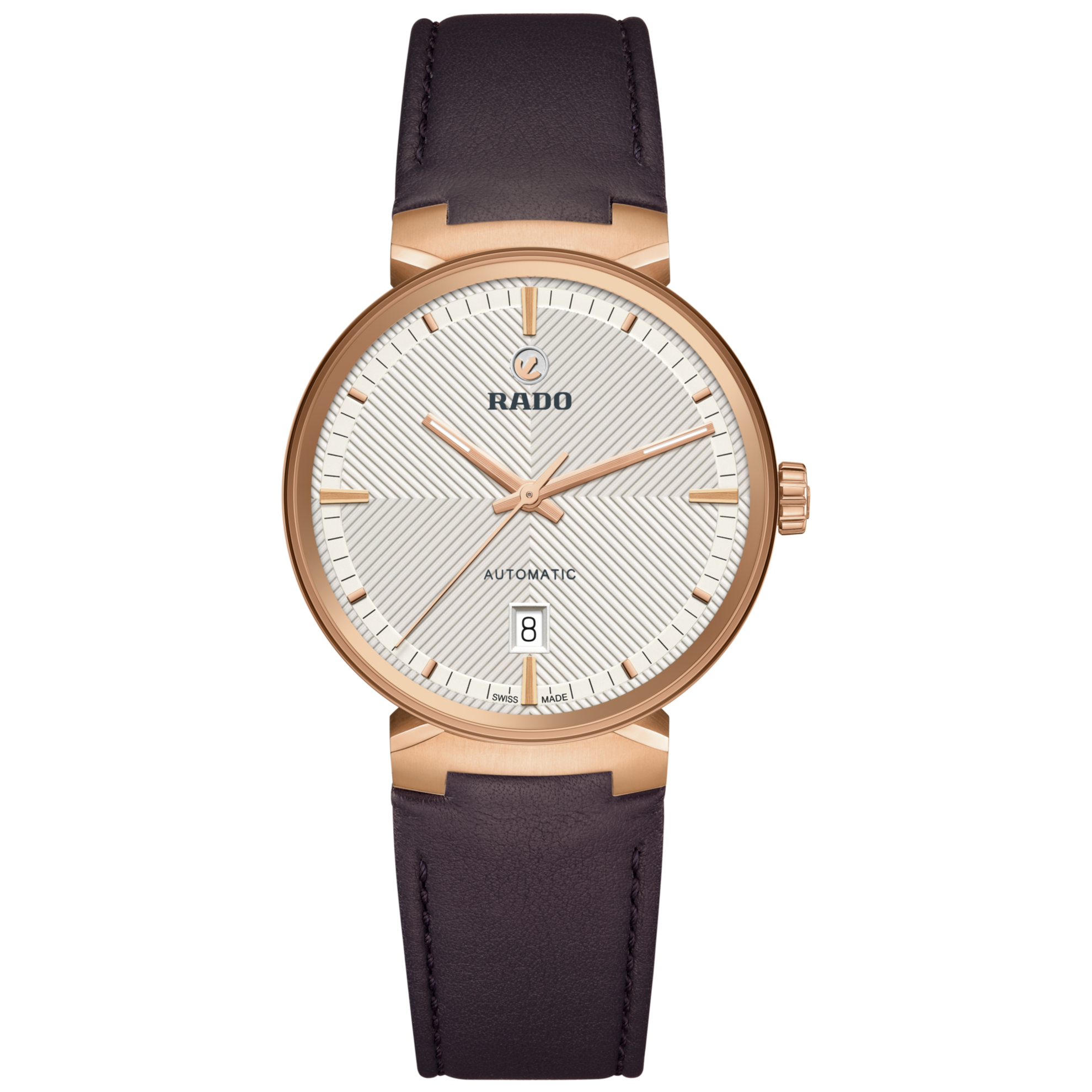 Montre Rado Florence Auto Cadran Argenté Bracelet Cuir 39MM