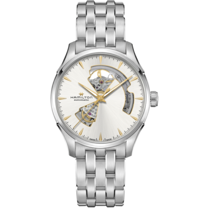 Hamilton Jazzmaster Open Heart Watch Silver Dial