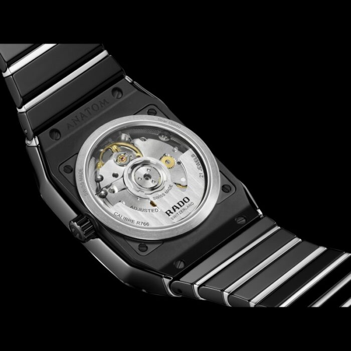 Montre Rado Anatom Diamonds Automatic Cadran Noir Bracelet Ceramique