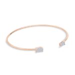 Bracelet Ginette NY Midnight Diamond Bangle Or Rose