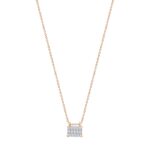 Collier Ginette NY Midnight Mini Diamond on Chain Or Rose