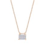 Collier Ginette NY Midnight Mini Diamond on Chain Or Rose