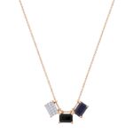 Collier Ginette NY 3 Mini Midnight on Chain Or Rose