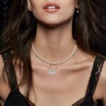 Collier Ginette NY Midnight Mini Diamond & Pearl Or Rose