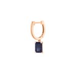 Mono Boucle d'Oreille Ginette NY Midnight Solo Blue Sandstone Hoop Or Rose